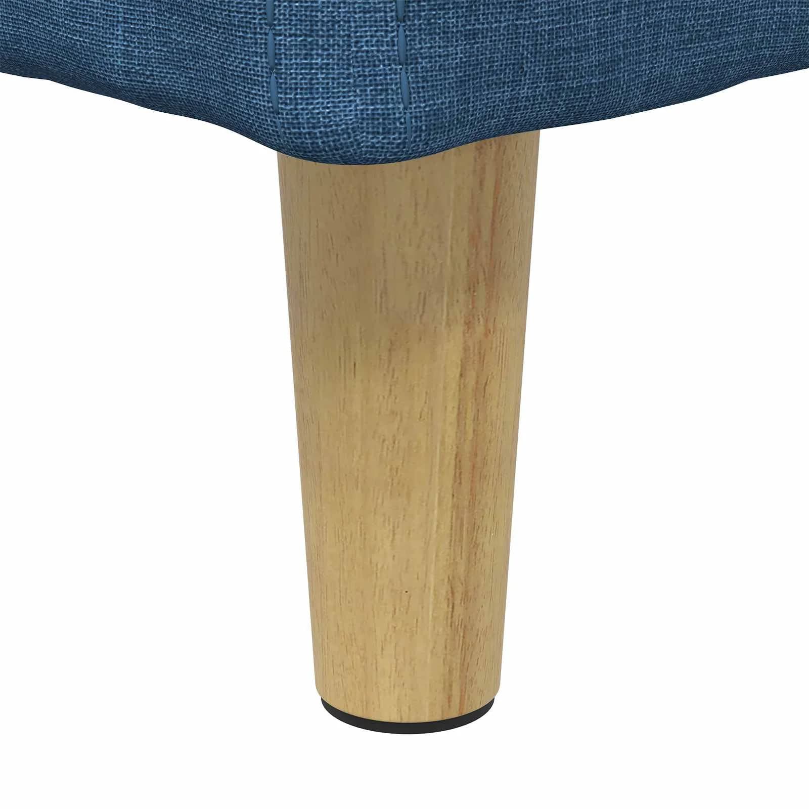 Shranjevalna tabureta z blazino Modra 60 x 60 x 45 cm blago - slika 8