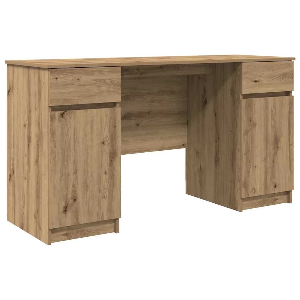 Miza artisan hrast Inženirski les 140 x 49 x 76 cm - slika 2