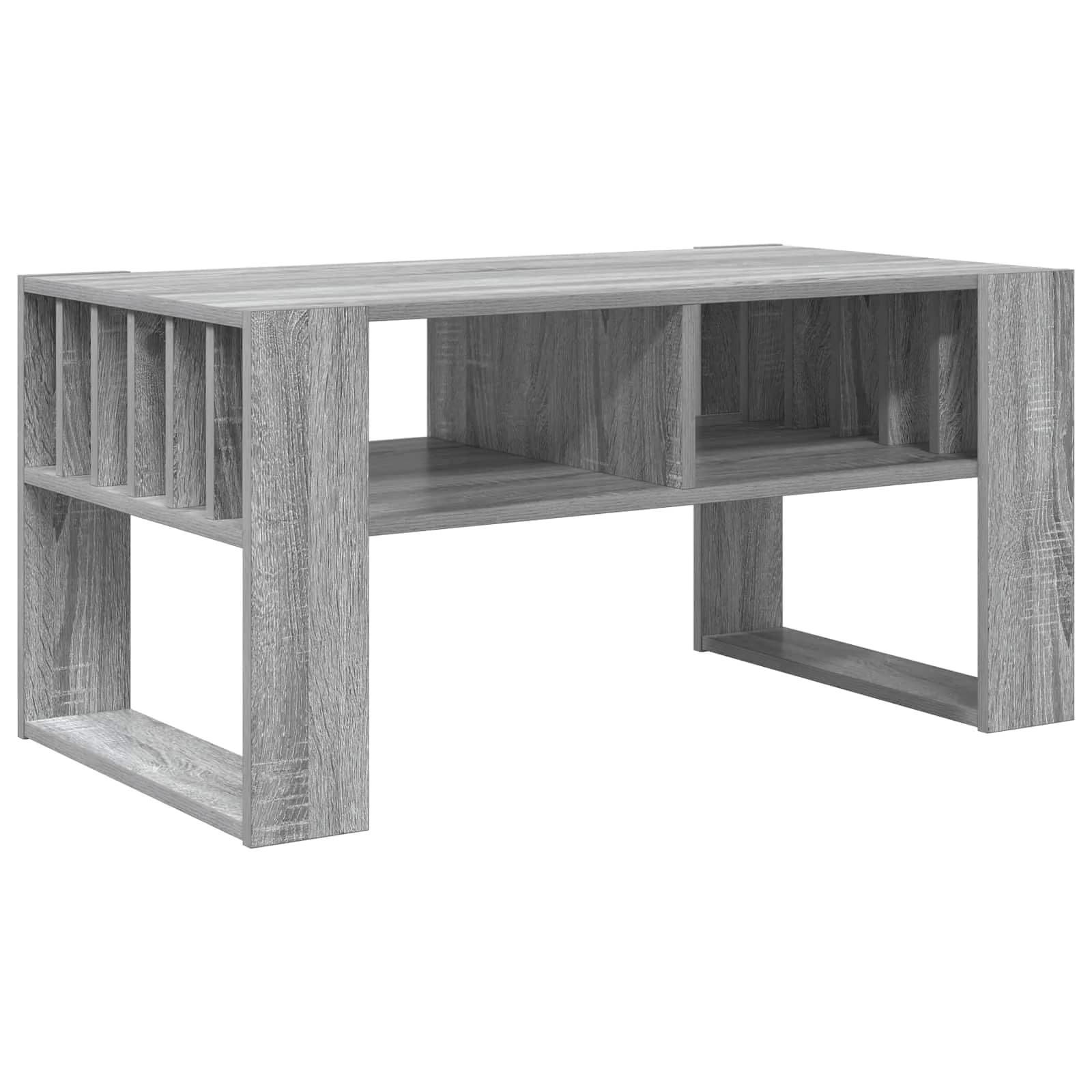 Klubska miza Siva Sonoma 92 x 49,5 x 45 cm Inženirski les - slika 2