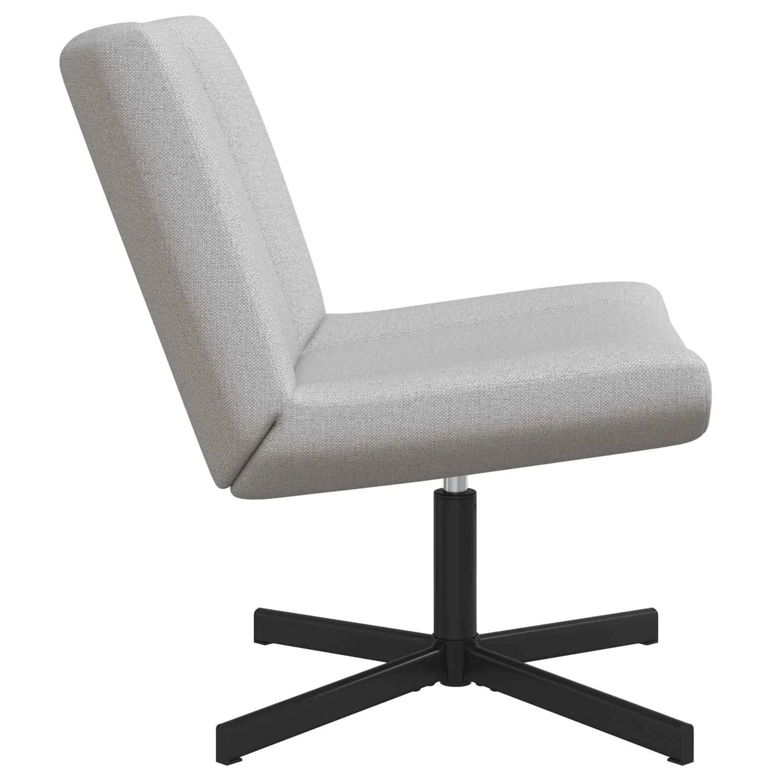 Vrtljiv stol Oblačno siva 63 x 75 x 76 cm blago - slika 5