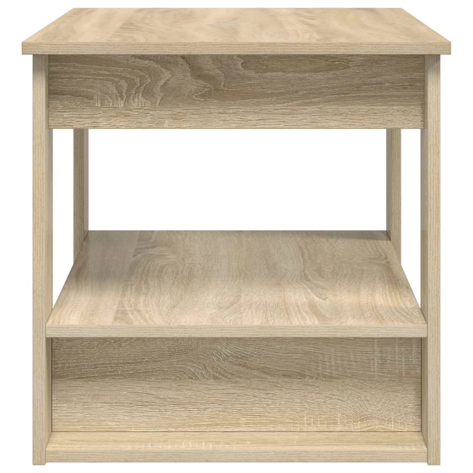 Klubska miza Sonoma hrast 72 x 50 x 50 cm Inženirski les - slika 6