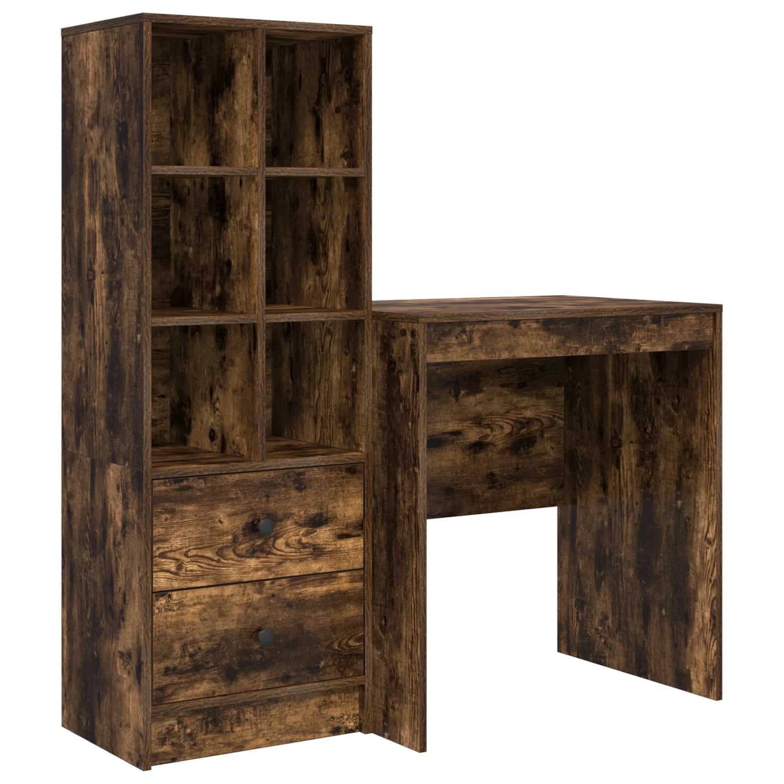 Miza Dimljeni oreh 115,5 x 50 x 127 cm 2 kos - slika 2