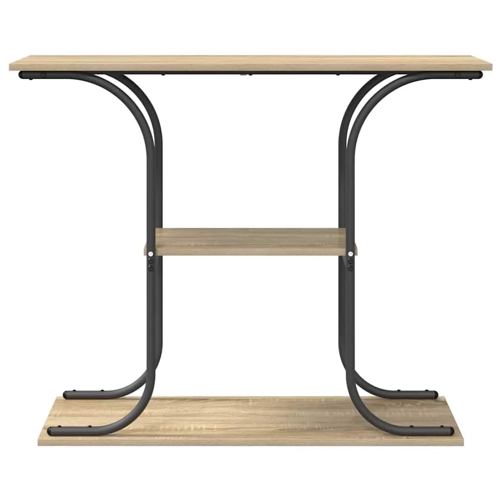 Konzolna miza Sonoma hrast 101 x 35 x 80,5 cm Inženirski les - slika 5
