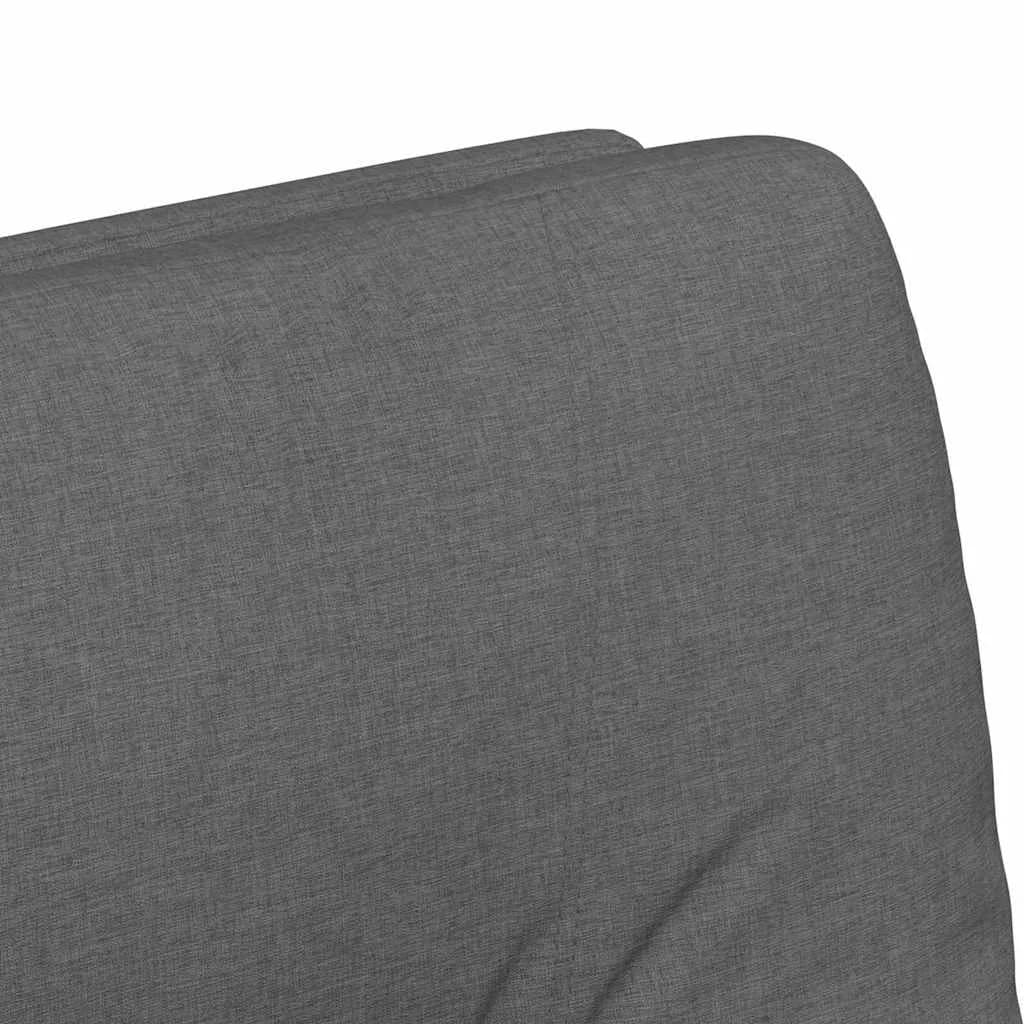 Jedilni stoli s kolesi 2 kos blago Temno siva 57 x 67 x 95 cm - slika 8
