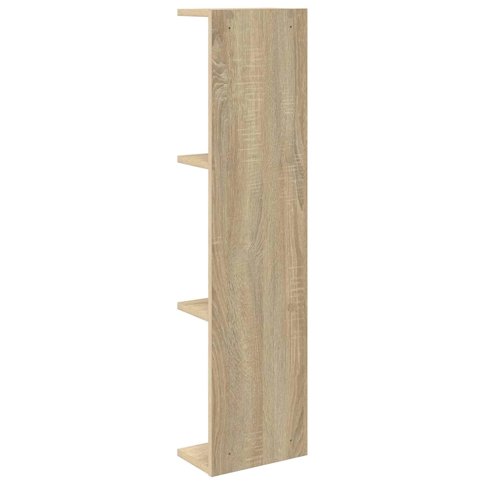 Stenska polica 2 kos Sonoma hrast 22 x 15 x 100 cm - slika 6