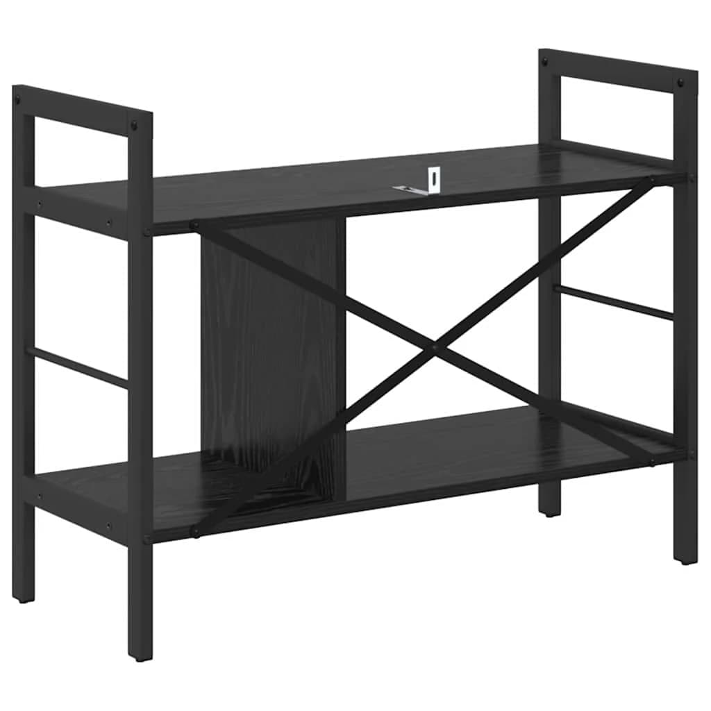 Knjižna polica 3 nivojev 75 x 30 x 58,5 cm Inženirski les - slika 7
