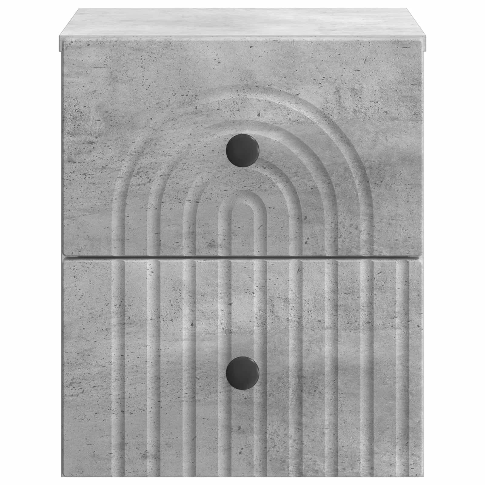 Stenski nočni omarici Betonsko siva 33 x 34,5 x 40 cm - slika 5