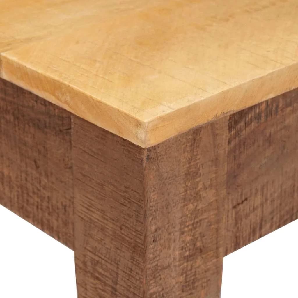 Klubska miza Rjava 110 x 55 x 40 cm Masiven les manga - slika 8