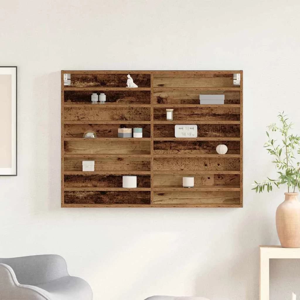 Razstavna omara Montaža za steno Star les 100 x 8,5 x 75 cm - slika 4