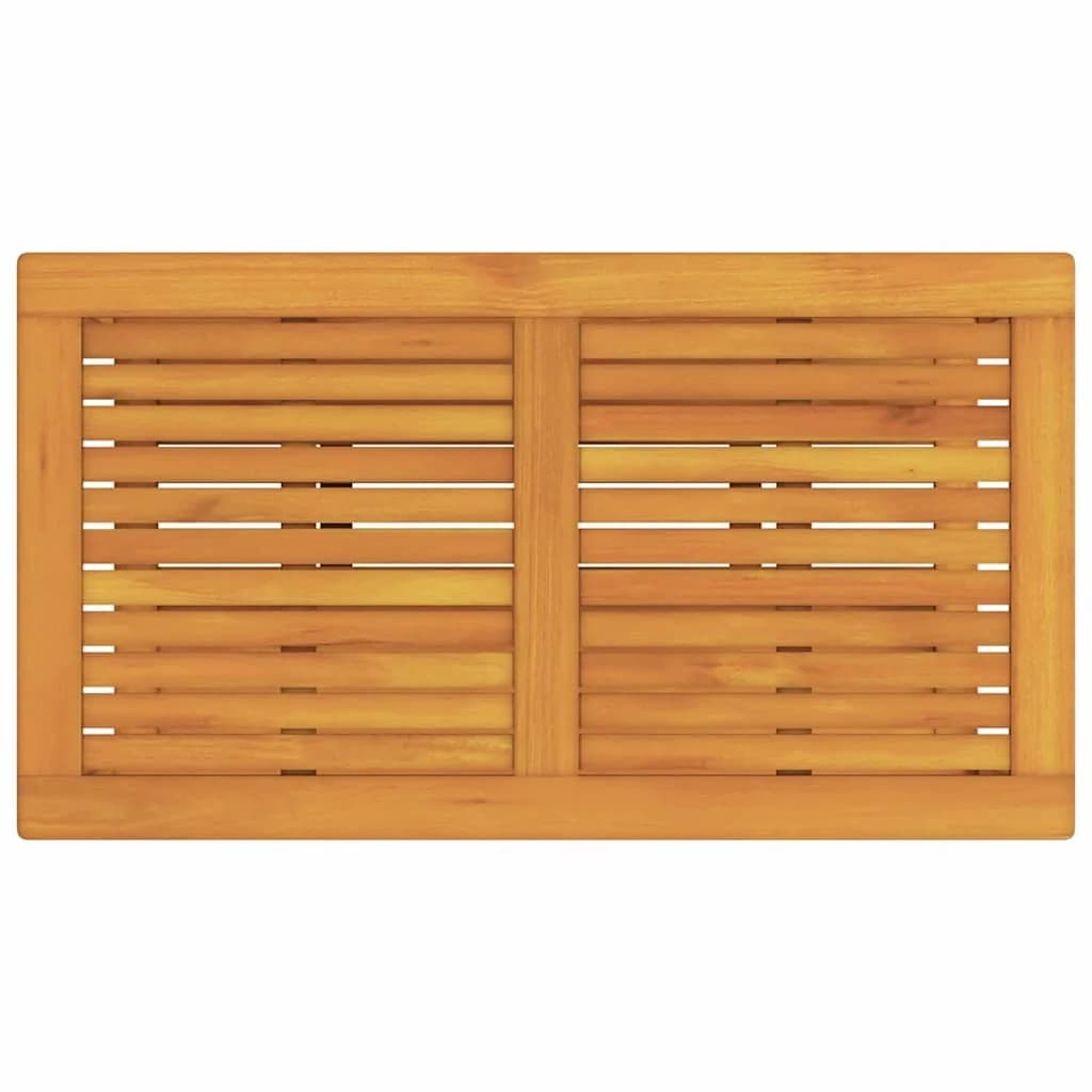Stranska miza Olje naravno 90 x 50 x 45 cm Masiven les akacije - slika 7