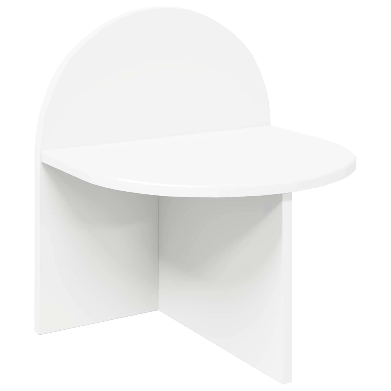 Nočna omarica Bela 40 x 35,5 x 45,5 cm Konstruirano leseno - slika 2
