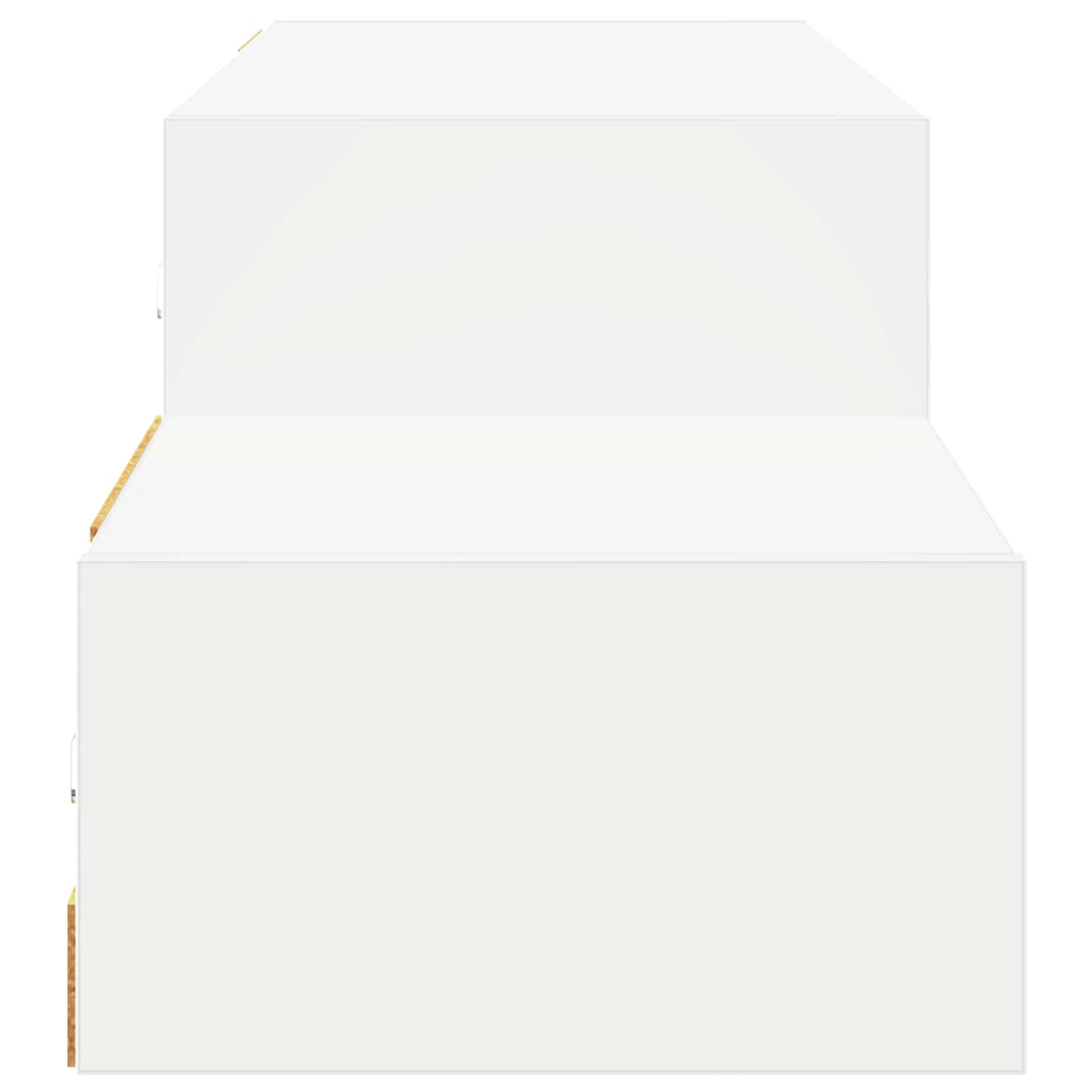 Stenska TV omarica Montaža za steno Bela 150 x 28 x 26 cm - slika 6