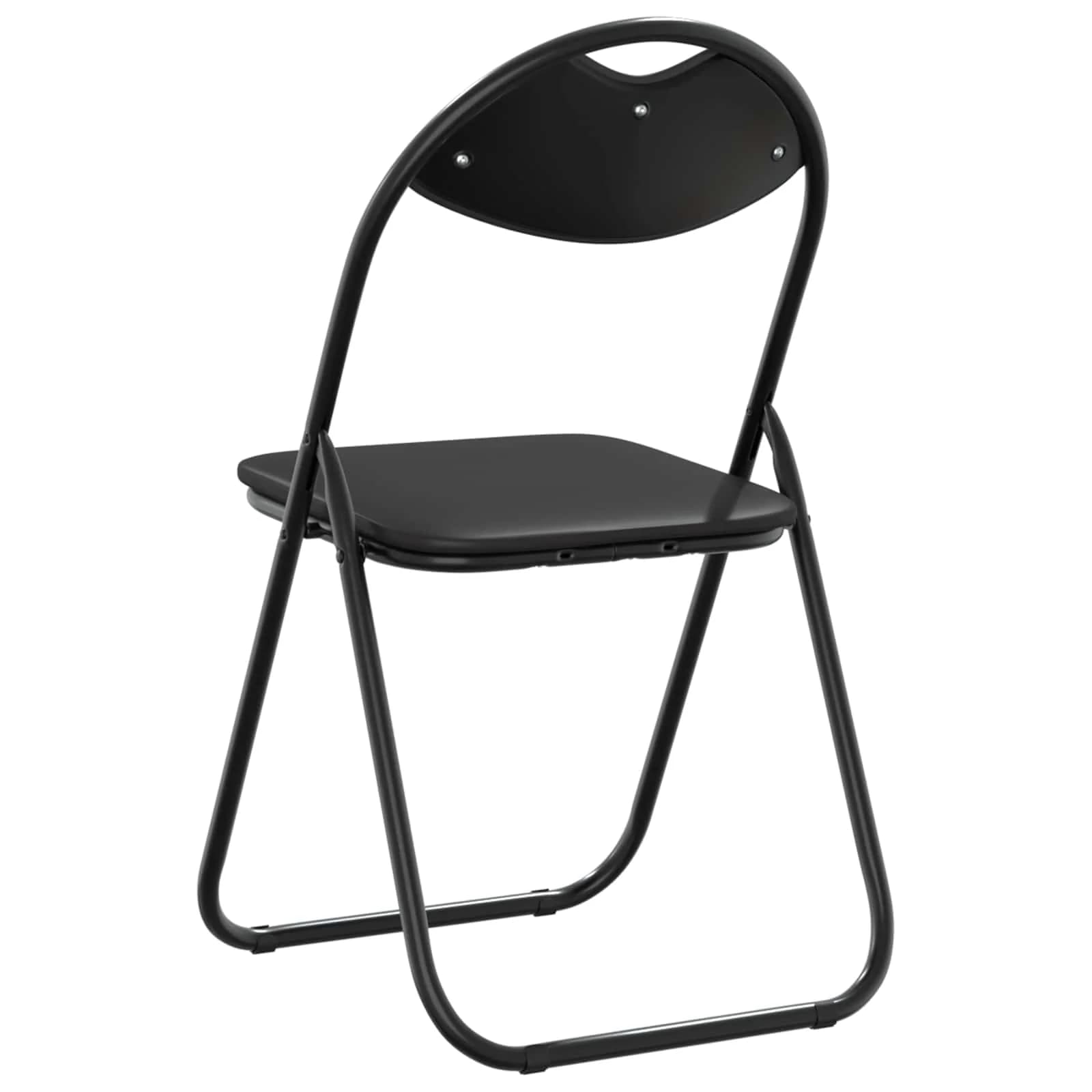 Zložljiva stolica 2 kos Umjetno usnje Črna 48 x 43,5 x 81 cm - slika 7