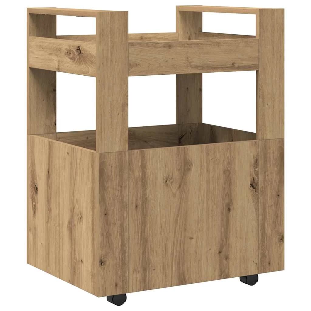 Kuhinjski voziček artisan hrast 60 x 45 x 80 cm Inženirski les - slika 8