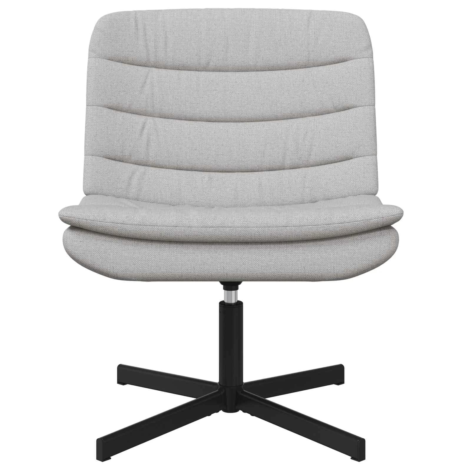 Vrtljiv stol Oblačno siva 63 x 75 x 76 cm blago - slika 4