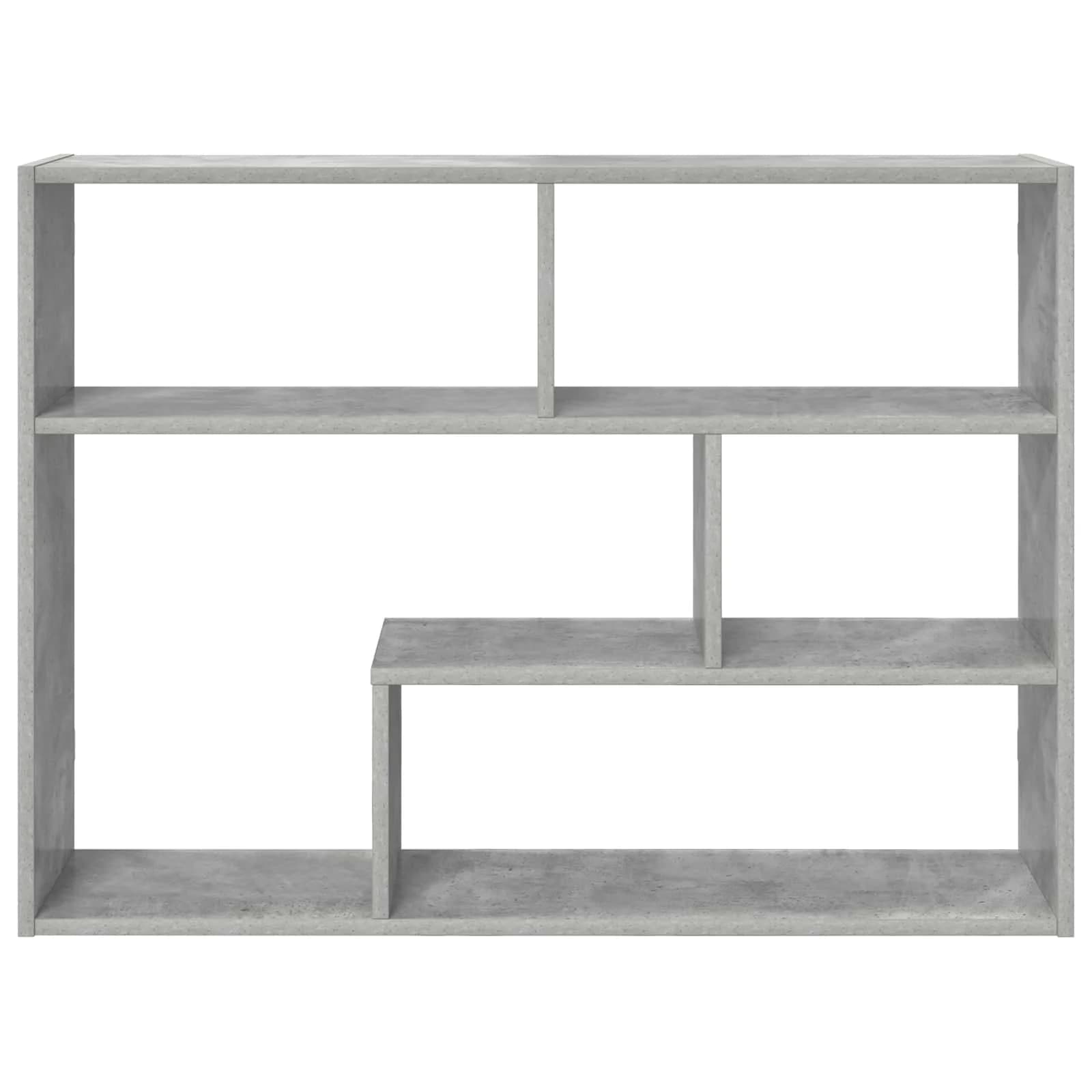 Stenska polica Montaža za steno Betonsko siva 95 x 20 x 69,5 cm - slika 4