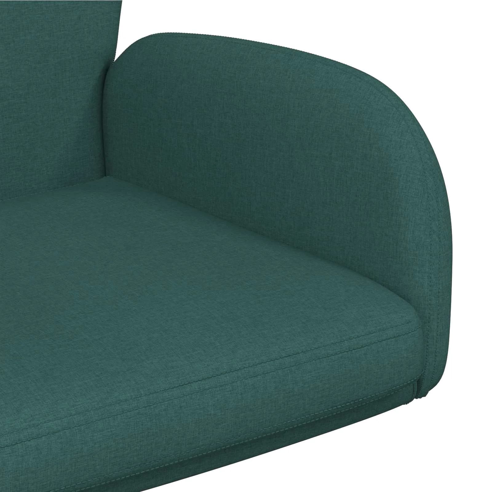 Vrteči pisarniški stoli 2 kos 54 x 58 x 90 cm Temno zelena - slika 6