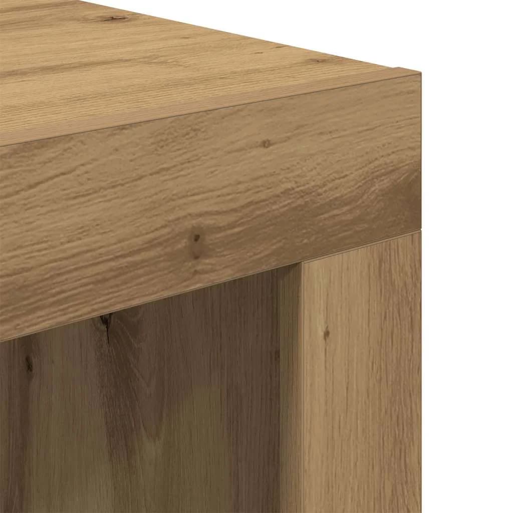 Klubska miza Umetni hrast 50 x 50 x 35 cm Inženirski les - slika 8