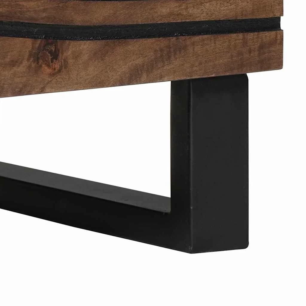 Nočna omarica 2 kos Oreh 40 x 33 x 46 cm Inženirski les - slika 9