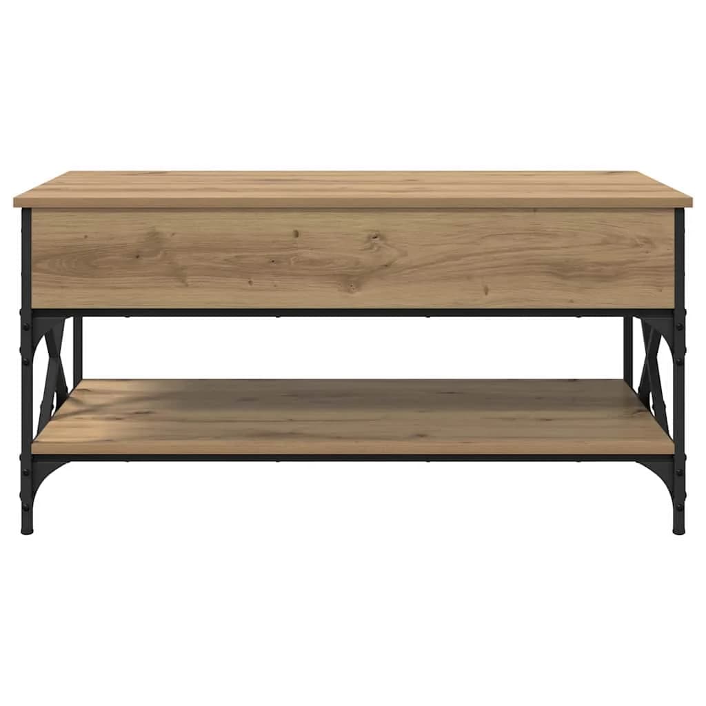 Klubska miza Umetni hrast 100 x 50 x 50 cm Inženirski les - slika 6