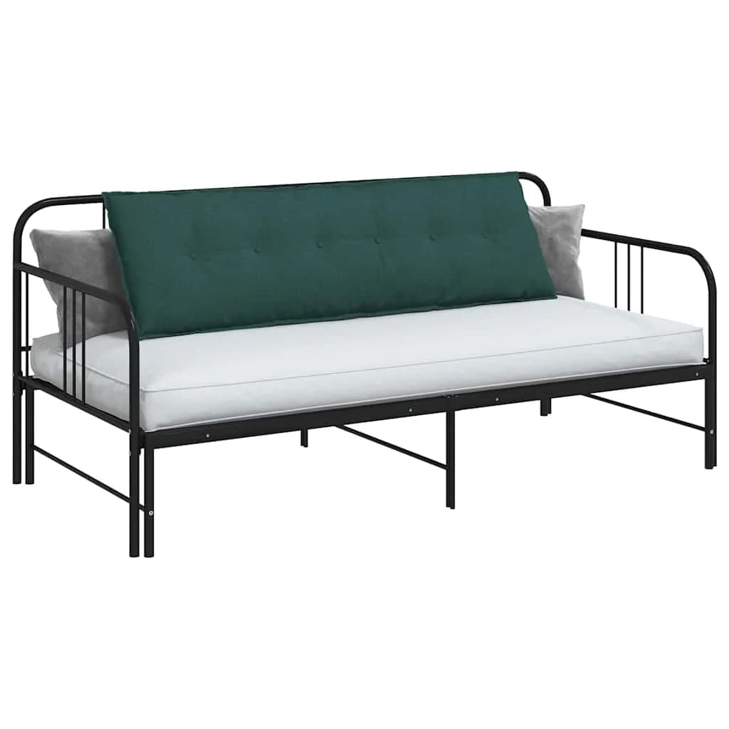 Poglavni vzglavnik Temno zelena 160 x 19 x 50 cm blago - slika 3