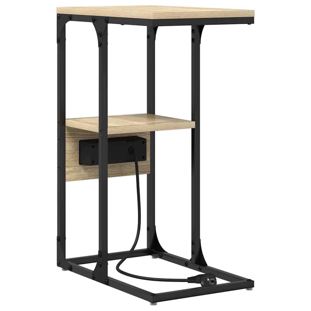 Nočna omarica Sonoma hrast 41,5 x 26 x 60,5 cm Inženirski les - slika 8