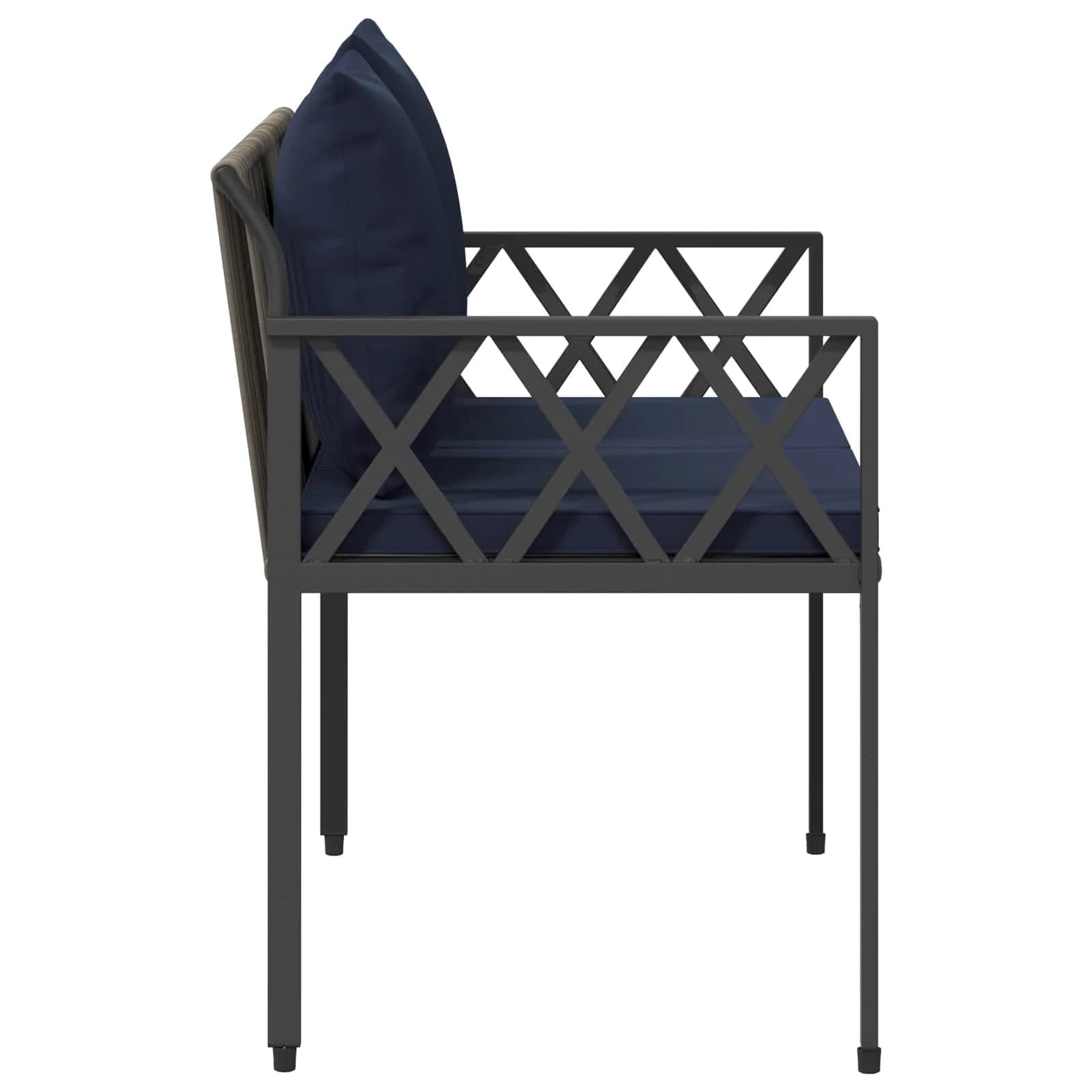 Zunanje klopi 2 -Seater 116 x 56 x 75 cm poli ratan - slika 6