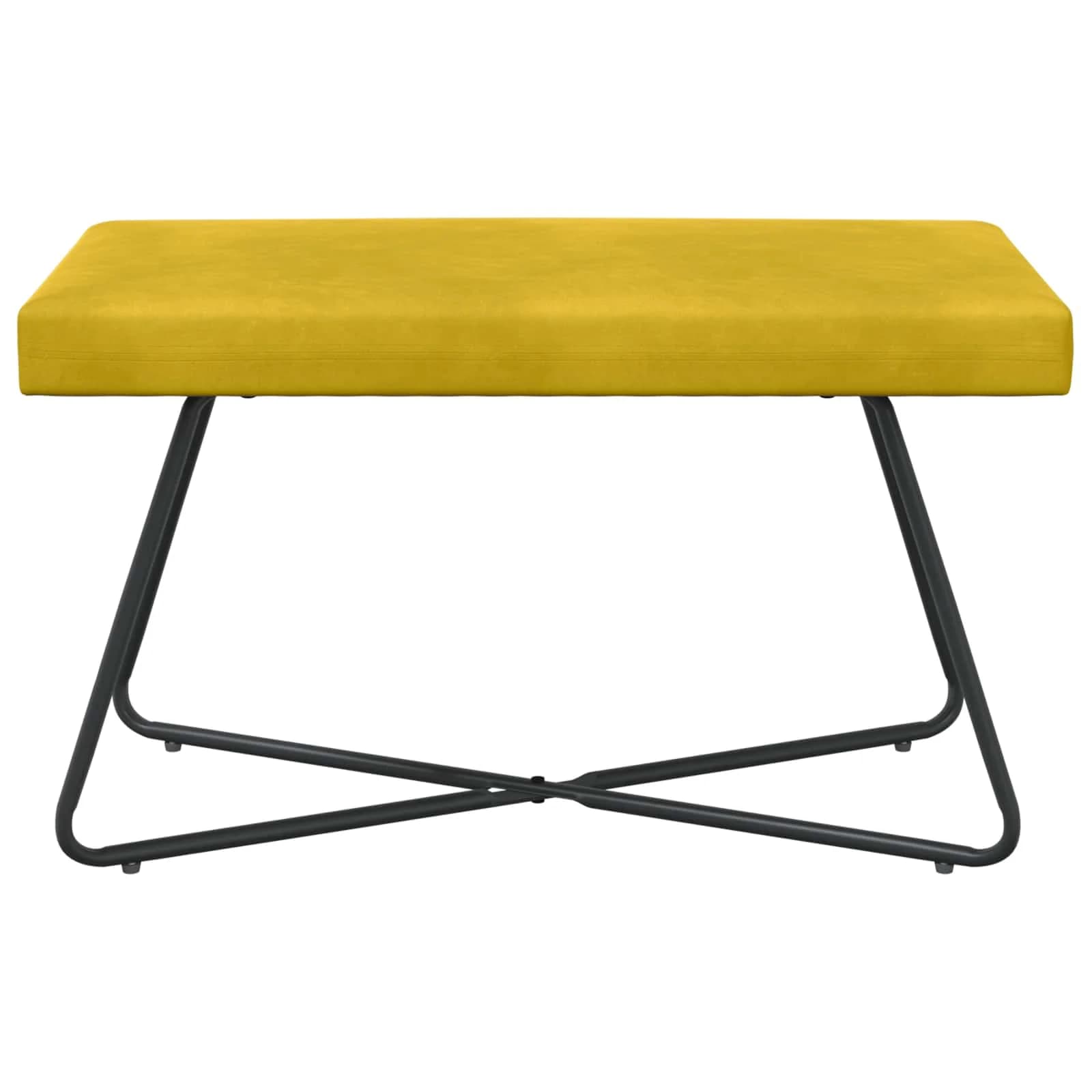 klop Rumena 80 x 40 x 45 cm Žamet - slika 5