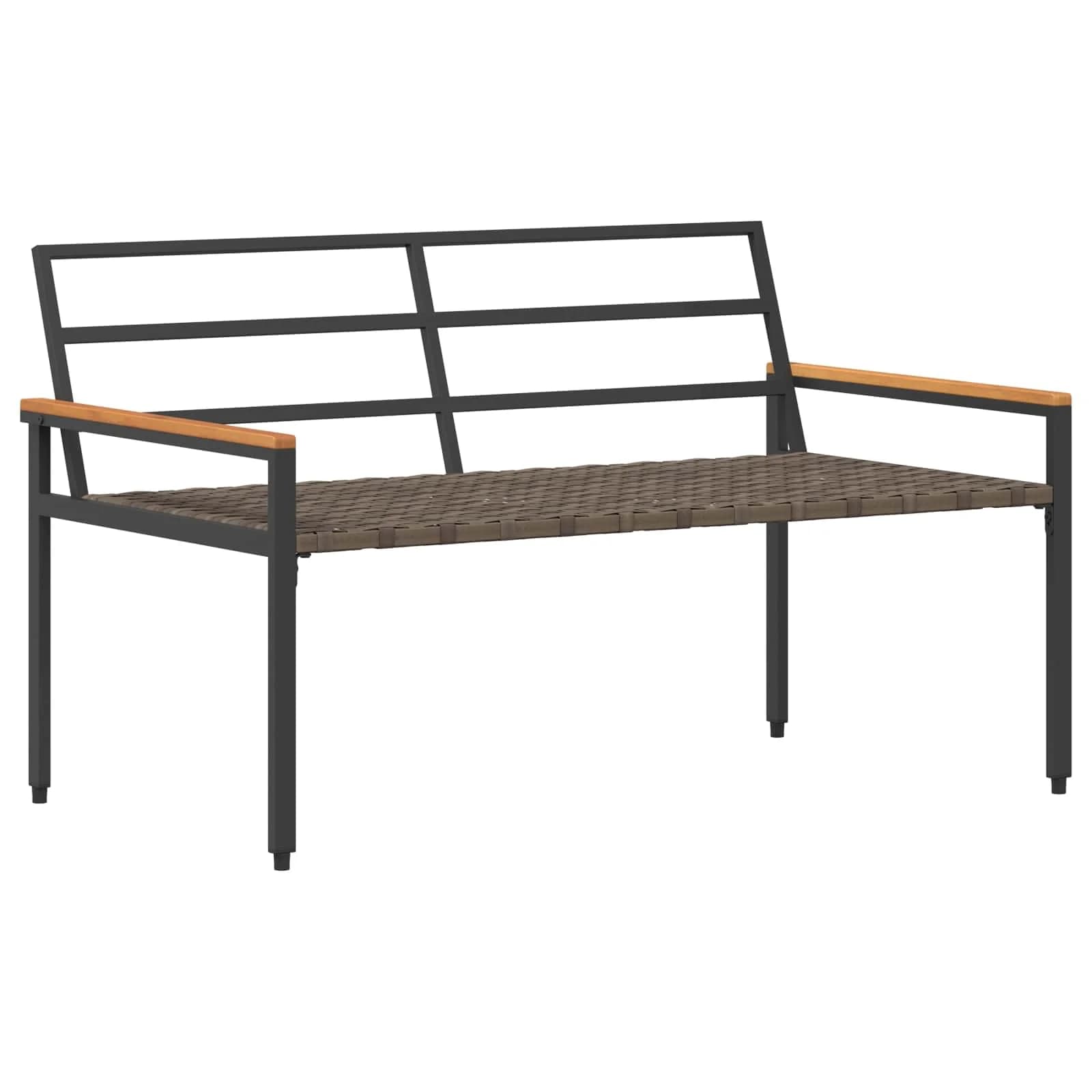 Zunanja klop 2 -Seater 116 x 67,5 x 72 cm poli ratan - slika 4