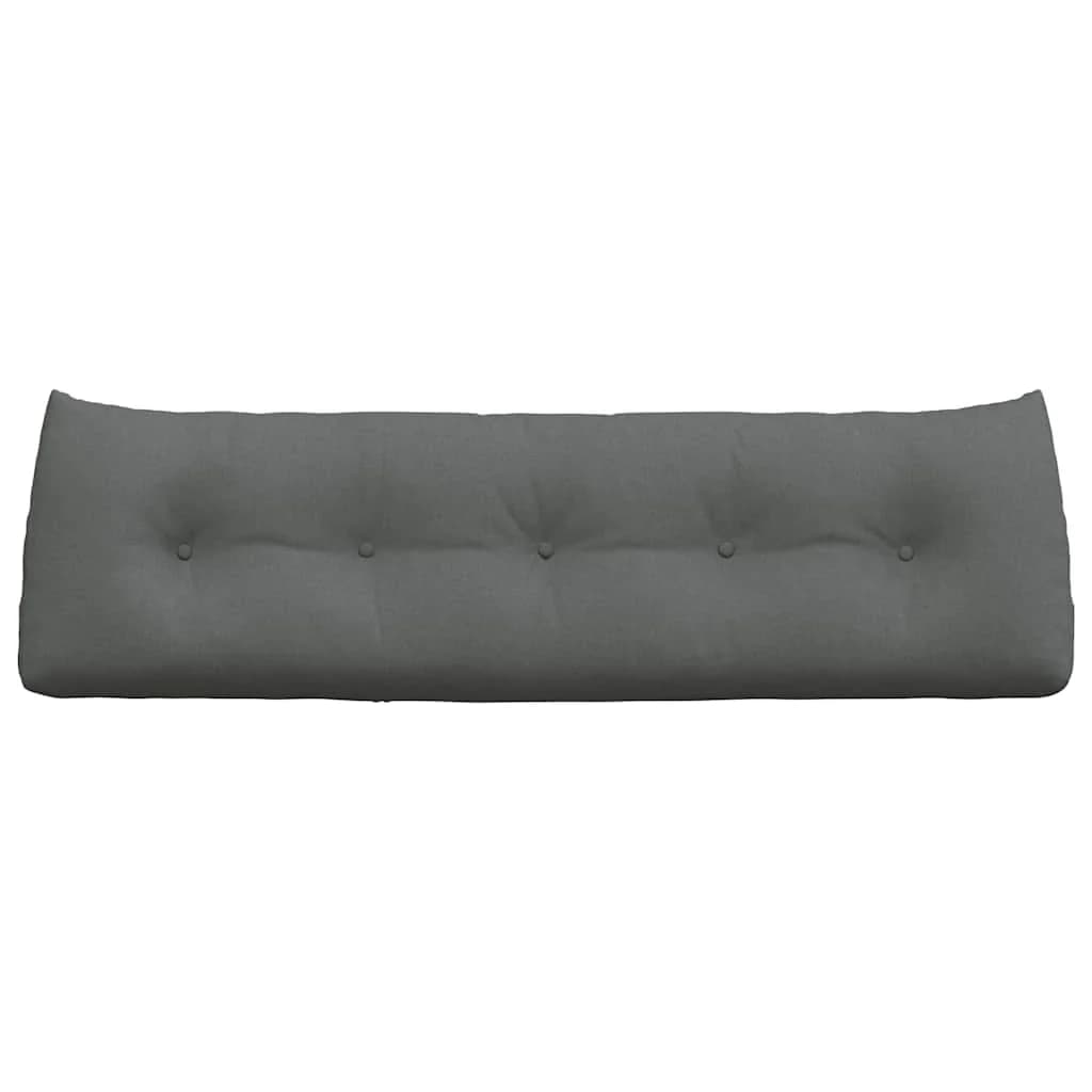 Poglavni vzglavnik Temno siva 160 x 24 x 50 cm blago - slika 6