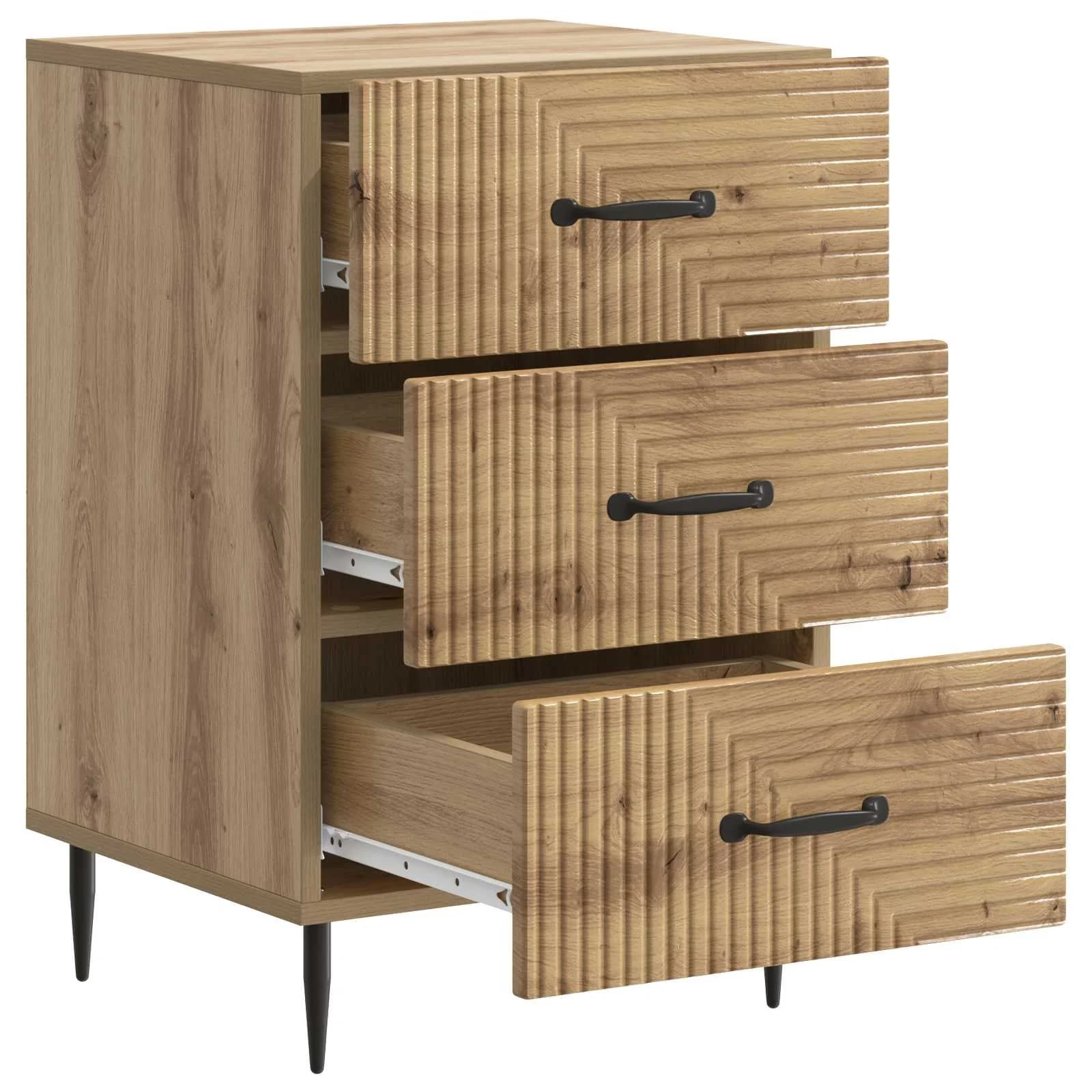 Nočna omarica Artisan hrast 43 x 41 x 66,5 cm Inženirski les - slika 4