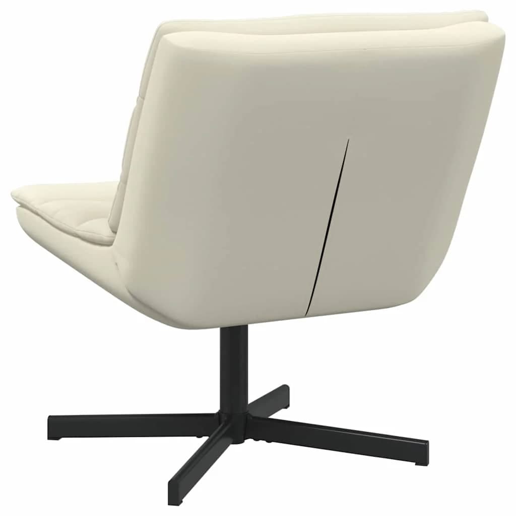 Vrtljiv stol krema 63 x 75 x 76 cm Umetno usnje - slika 6
