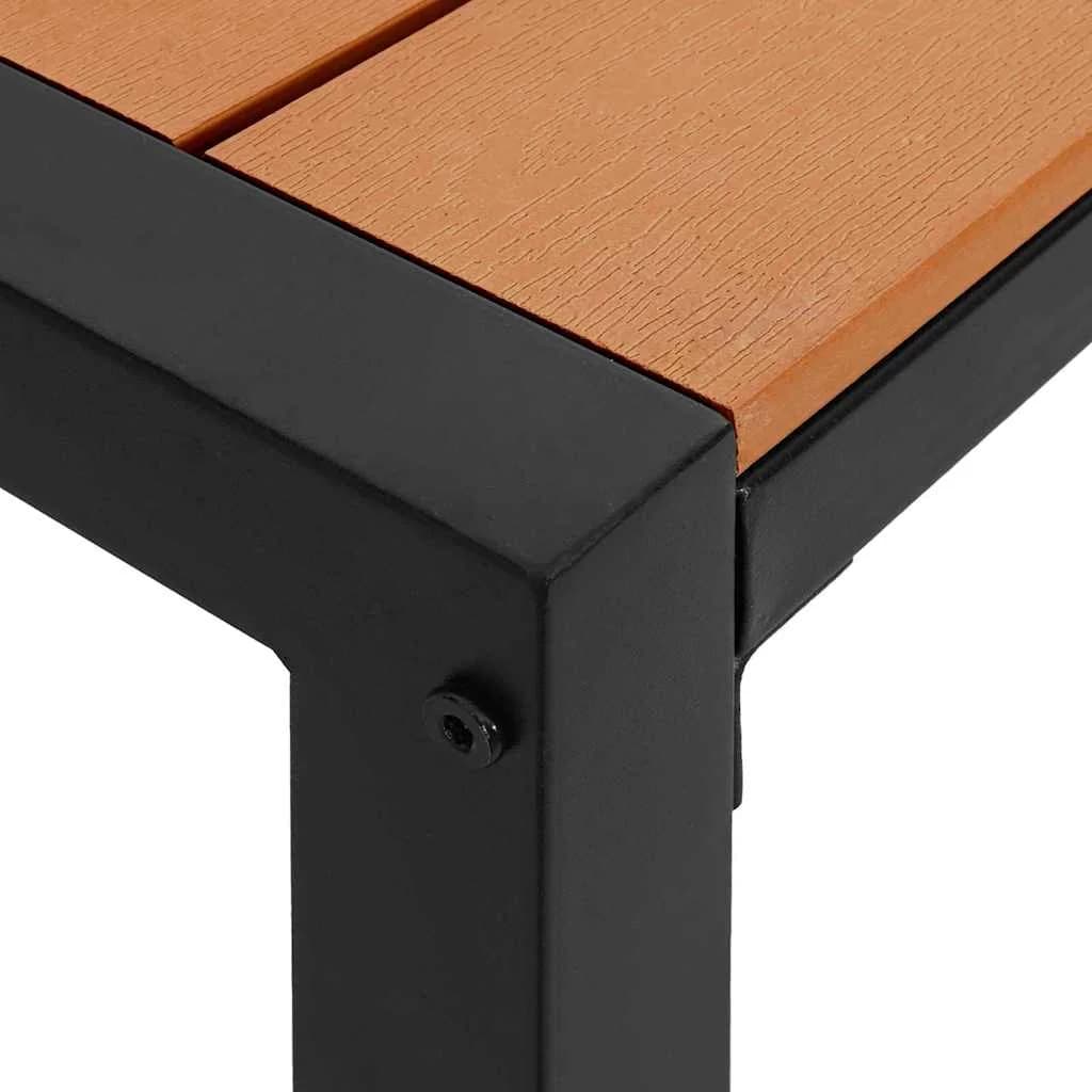Vrtna klop Rjava 100 x 28 x 45 cm Jeklo - slika 6
