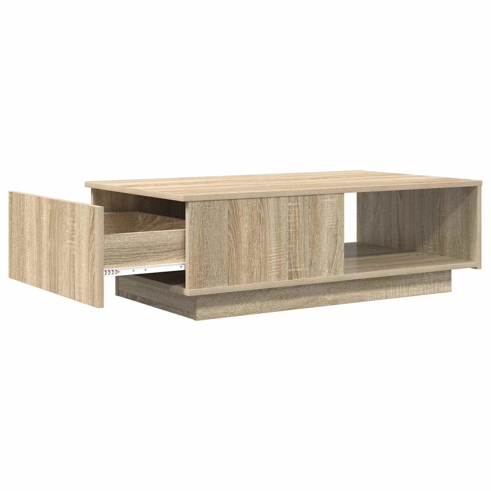 Klubska miza Sonoma hrast 95 x 55 x 31 cm Inženirski les - slika 5