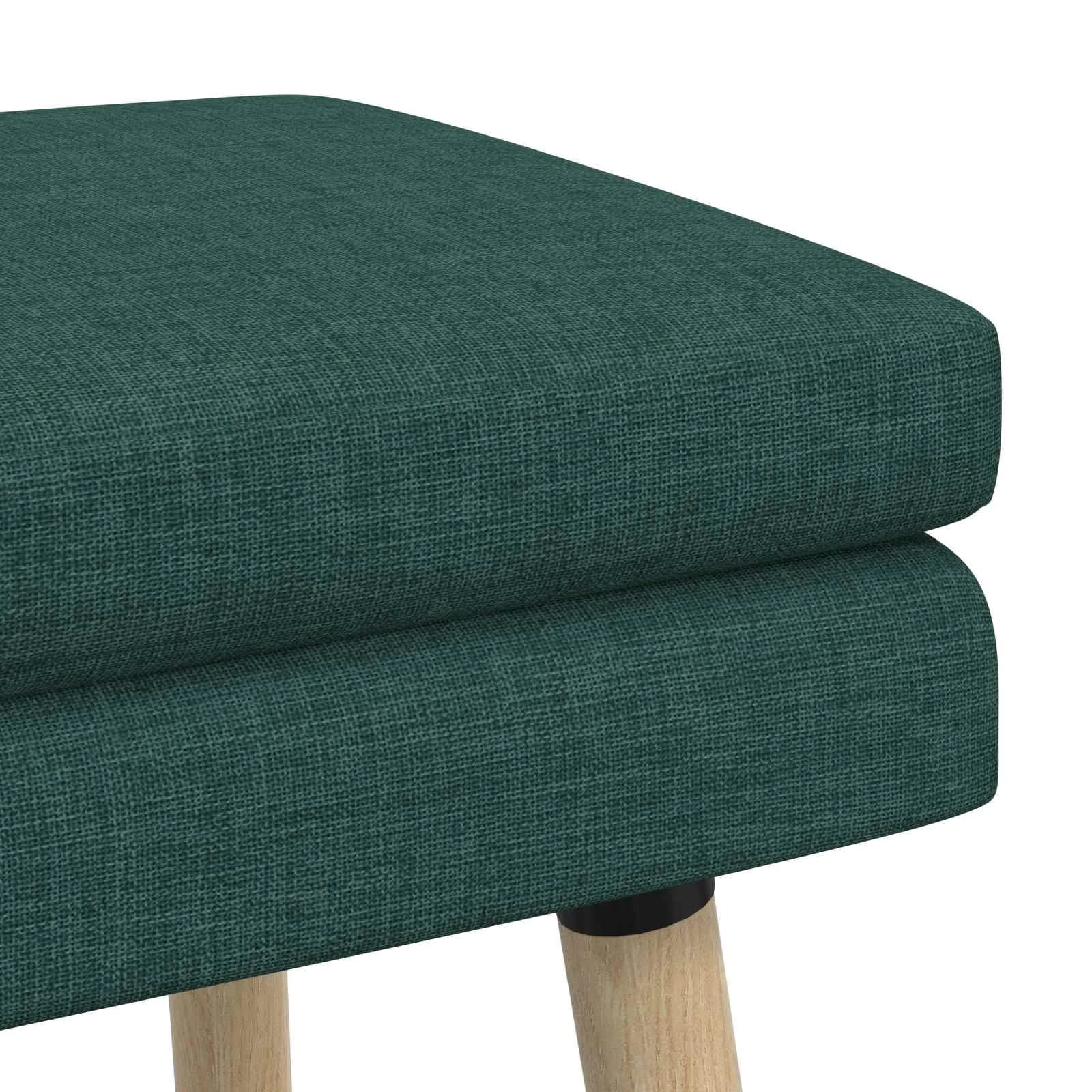 Dvojna klop Temno zelena 110 x 40 x 47 cm Blago - slika 6