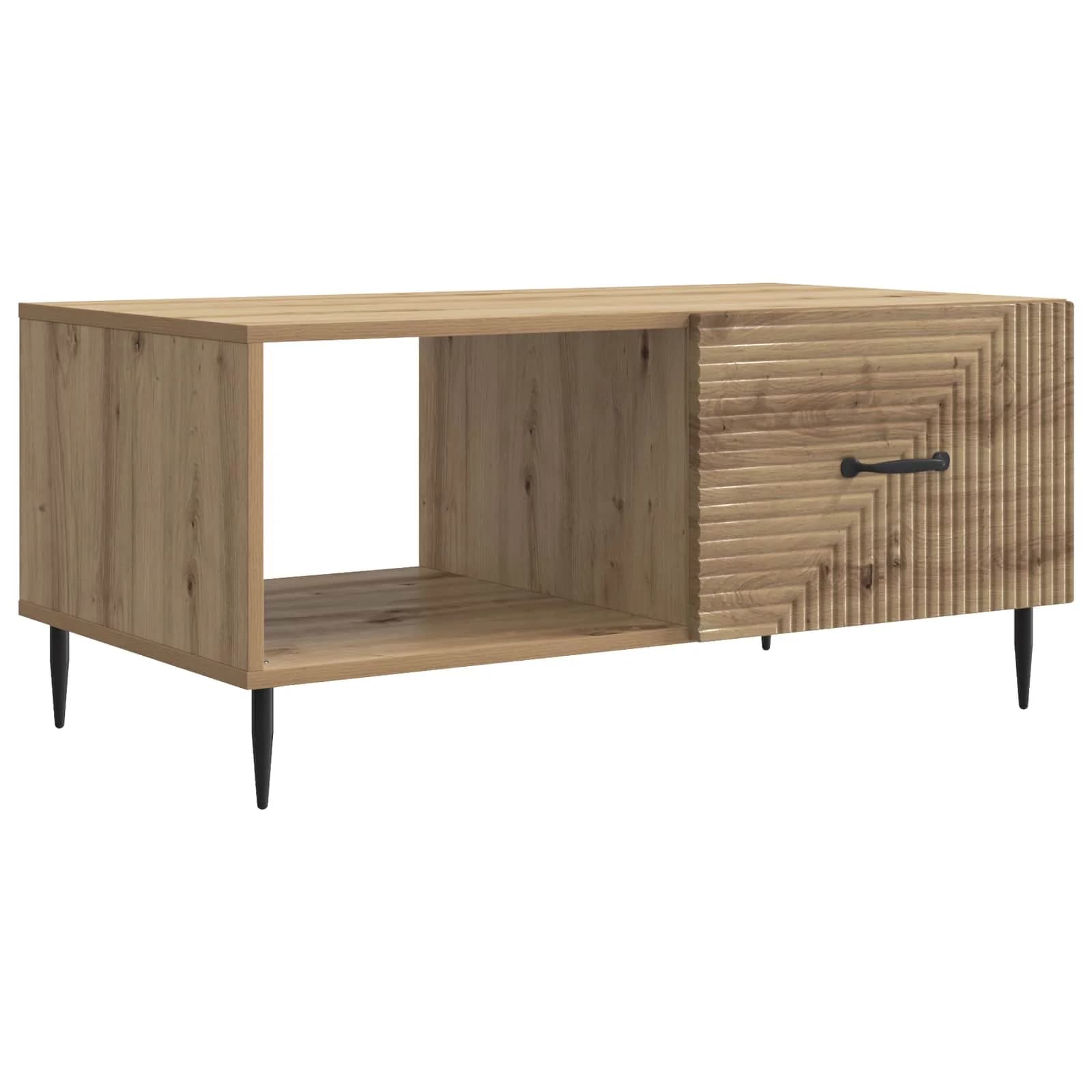 Klubska miza Artisan hrast 90 x 50 x 40 cm Inženirski les - slika 2