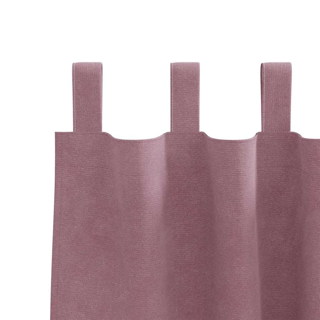 Zatemnitvene zavese 2 kos Temno roza 140 x 260 cm Žamet - slika 5