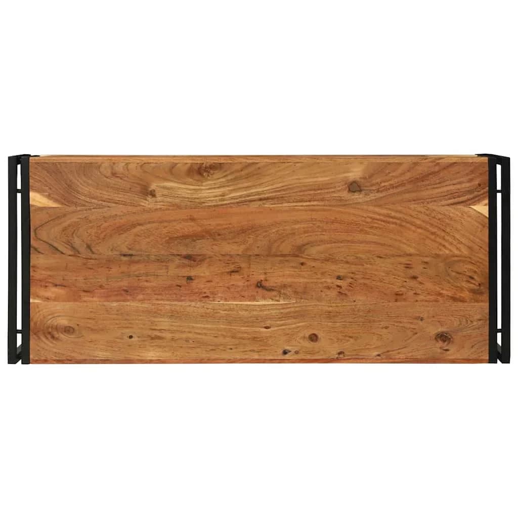 Klubska miza Rjava 120 x 50 x 38 cm Masiven les akacije - slika 5