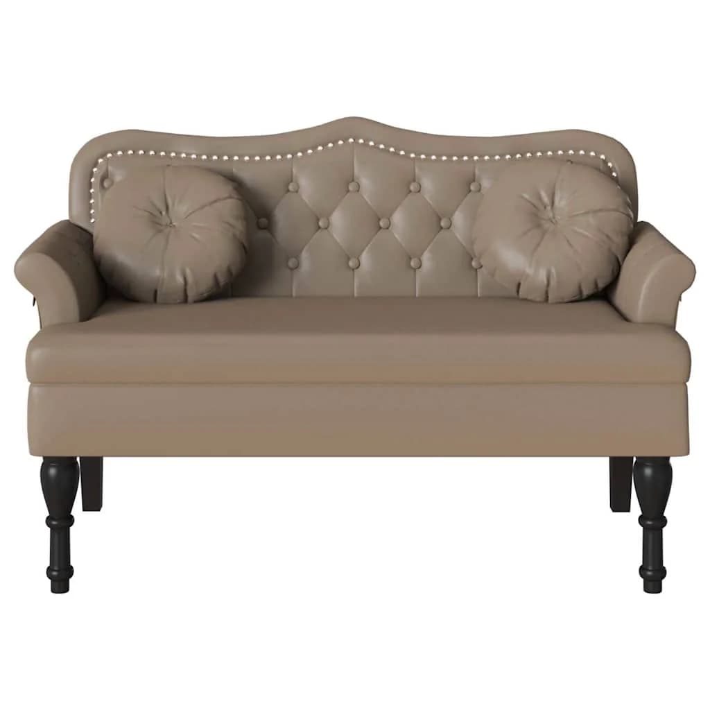 Chesterfield klop Kapučino 120,5 x 65 x 75 cm Umjetno usnje - slika 4