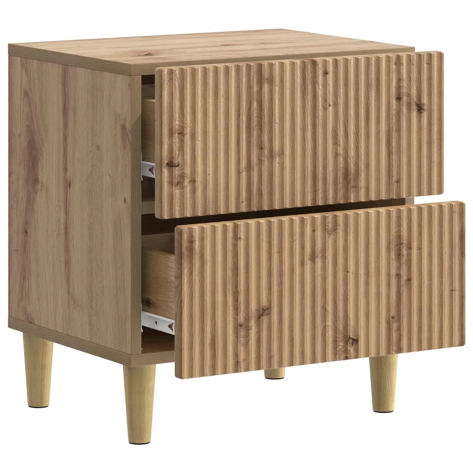 Nočna omarica Artisan hrast 43 x 34,5 x 48 cm Inženirski les - slika 4