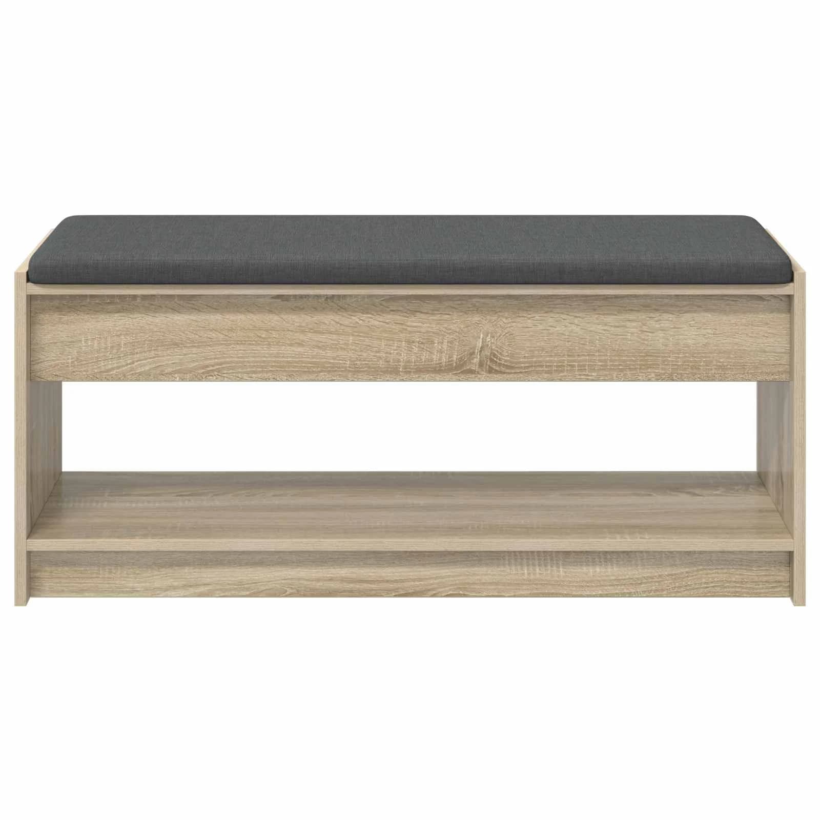 Haldna klop z blazino s polico Sonoma hrast 103 x 38 x 45 cm - slika 5