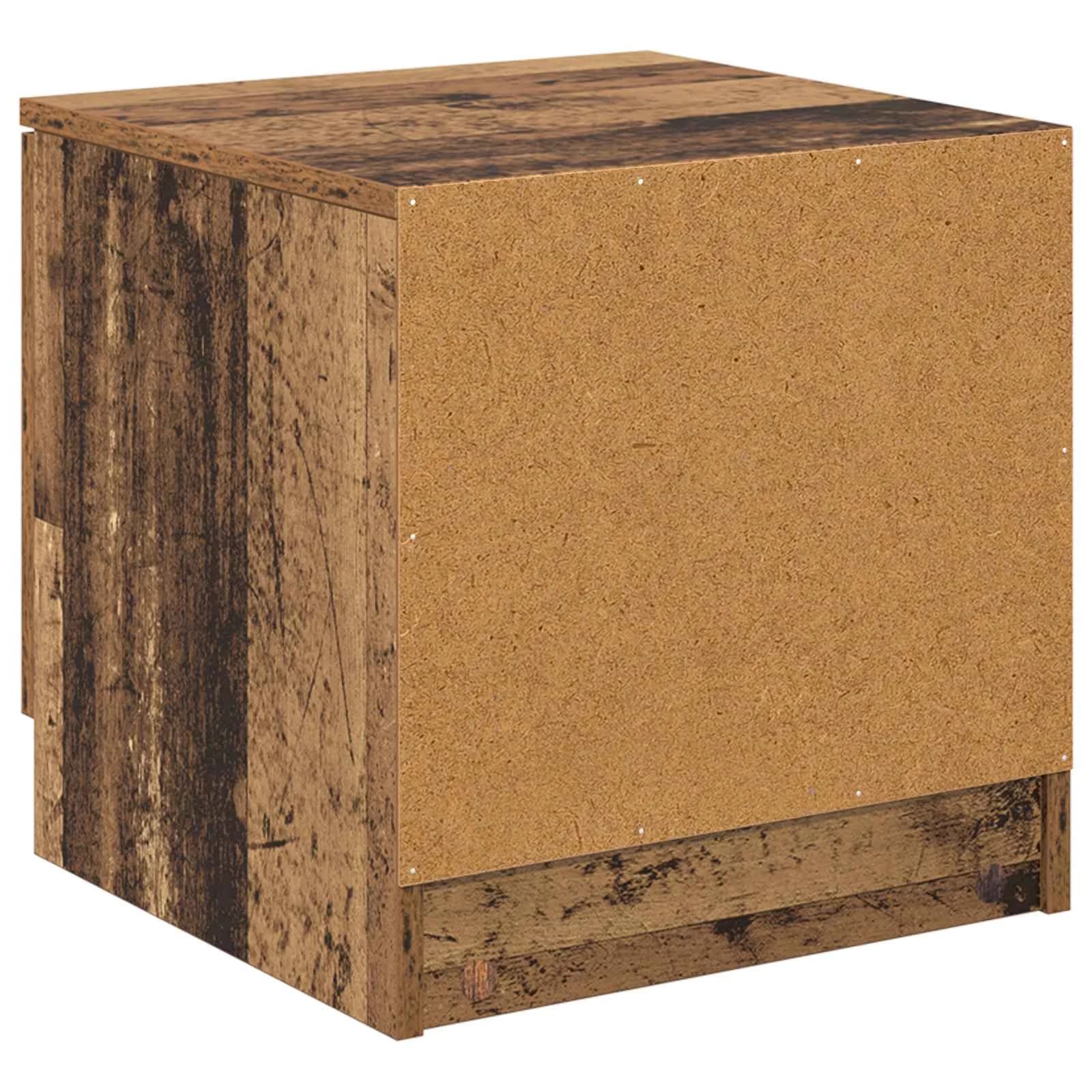 Posteljna omarica 2 kos Star les 40 x 39 x 40cm Inženirski les - slika 9