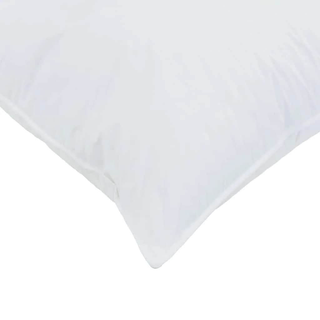 Vzglavnik 2 kos 60 x 80 cm Bombaž Bela - slika 8