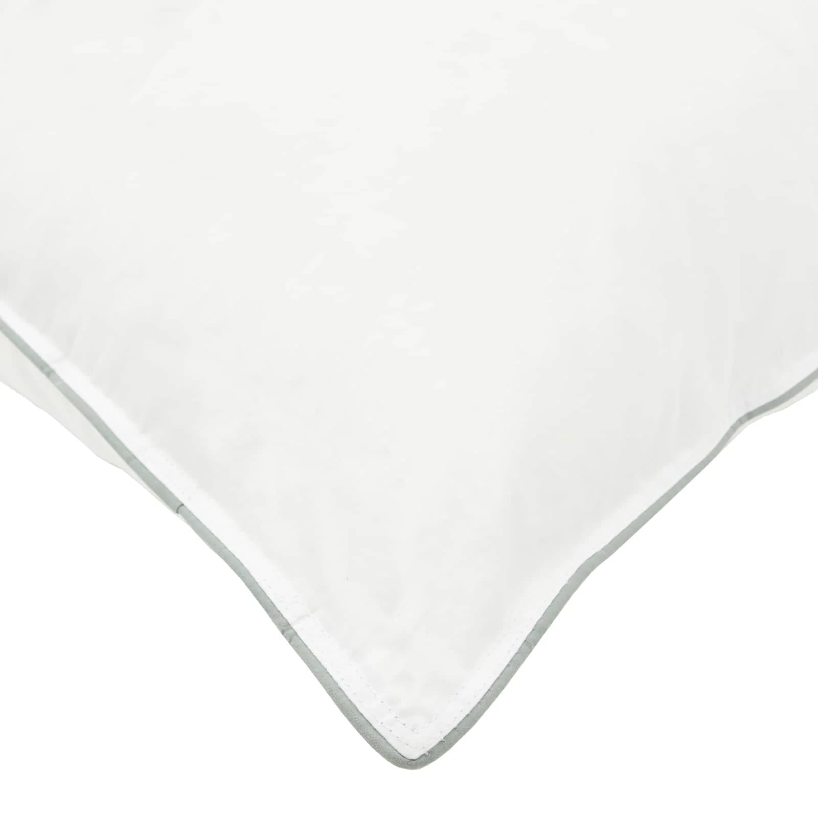 Vzglavnik 2 kos 50 x 75 cm Avstralska volna Bela - slika 5