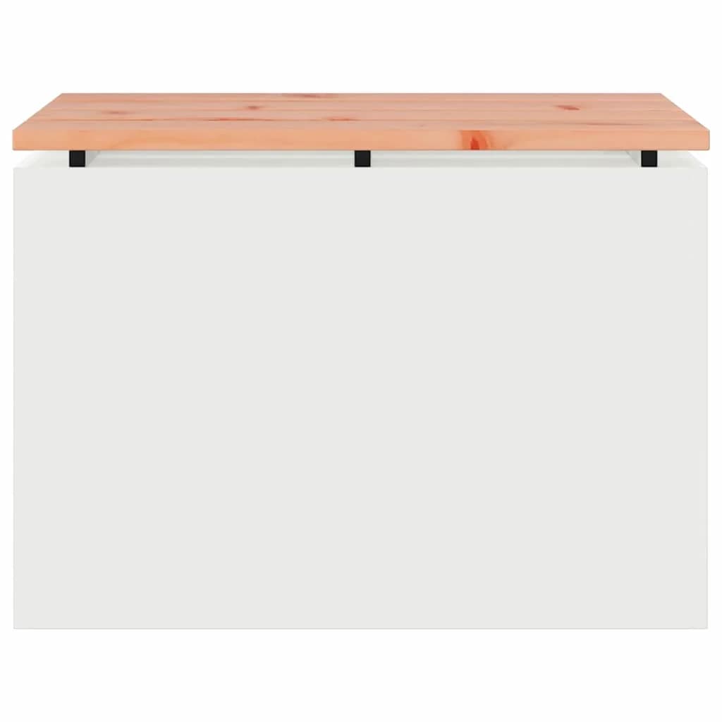 Vrtna klop Bela 60 x 40 x 43 cm Jeklo - slika 4