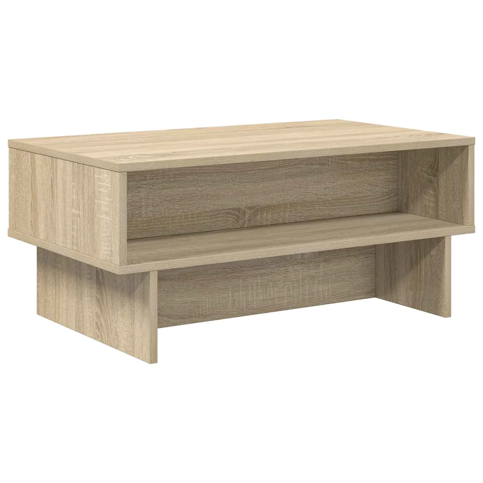 Klubska miza Sonoma hrast 80 x 46 x 35 cm Inženirski les - slika 2