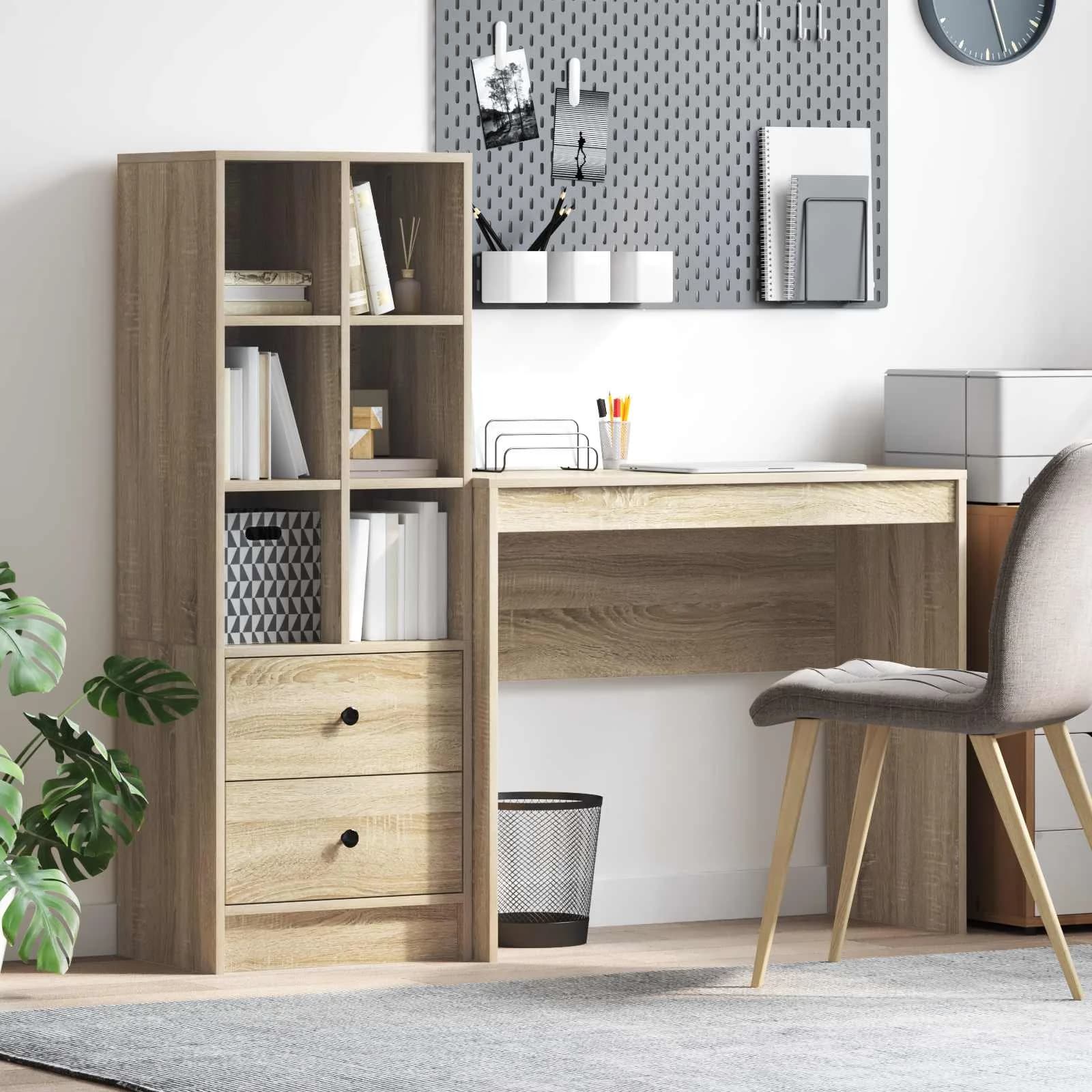 Miza Sonoma hrast 135,5 x 40 x 127 cm 2 kos