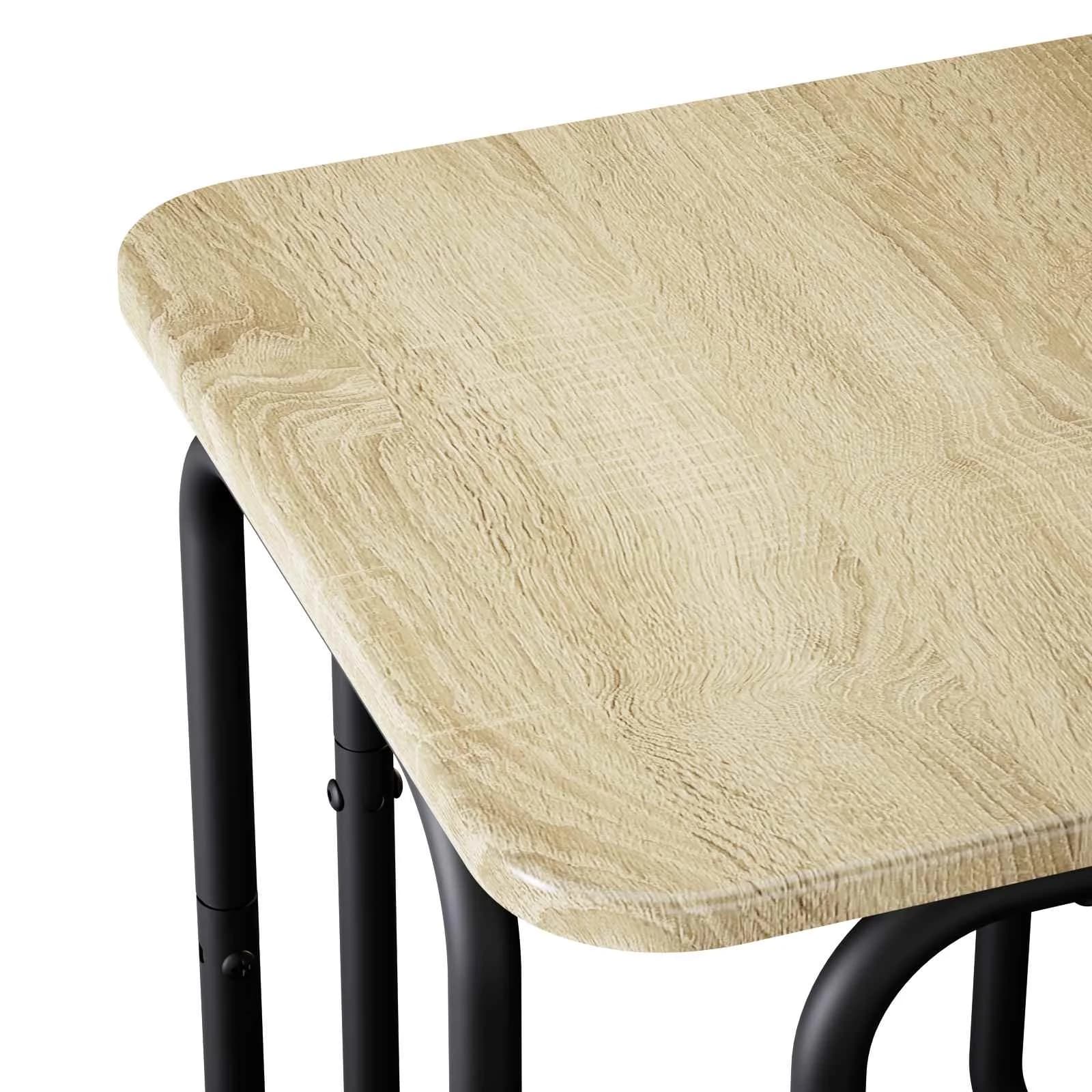 Klubska miza Sonoma hrast 40 x 40 x 45 cm Inženirski les - slika 5