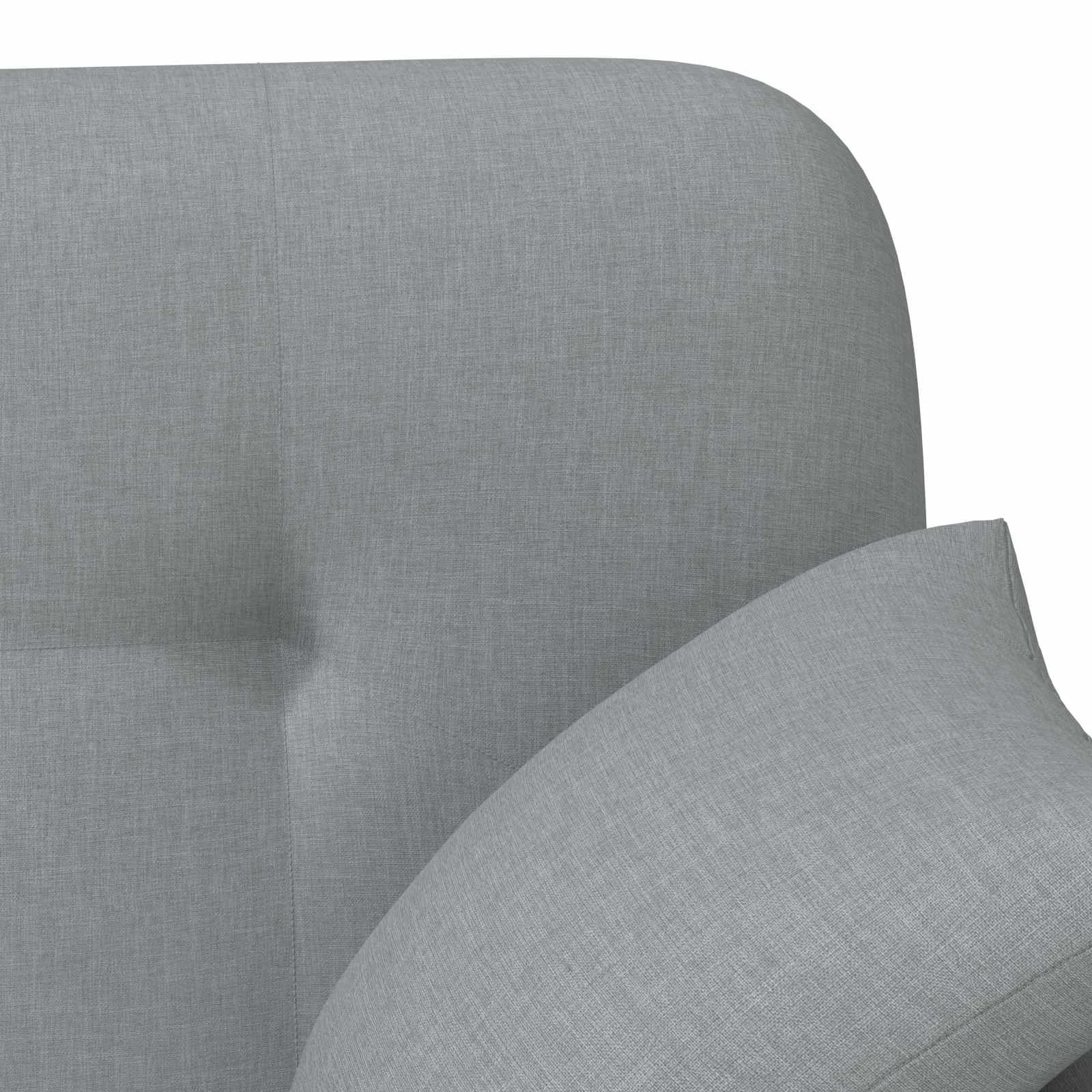 Dvojnica s gumbi Svetlo siva 120 x 65 x 79 cm Blago - slika 7