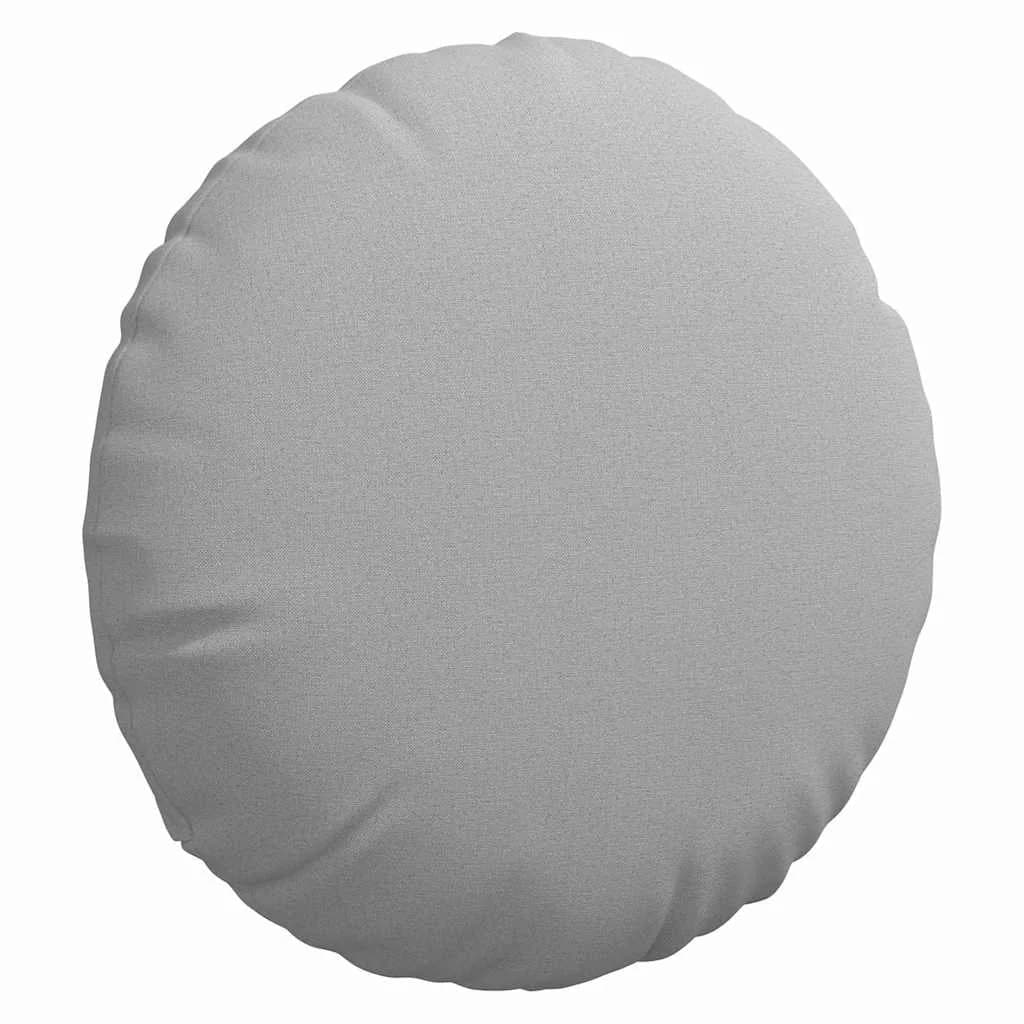 Sedežne blazine 2 kos blago Oblačno siva Ø80 x 29 cm - slika 5
